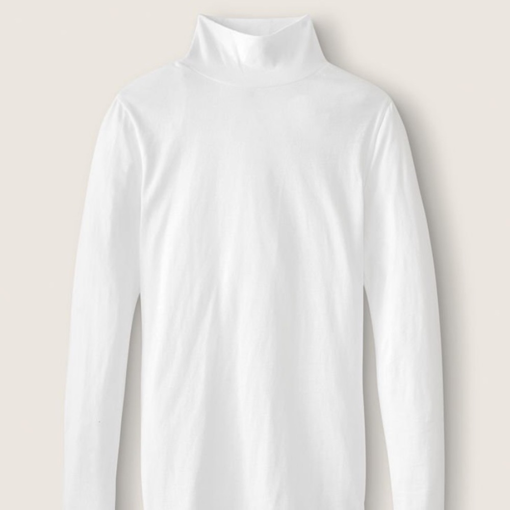 PINK white turtleneck